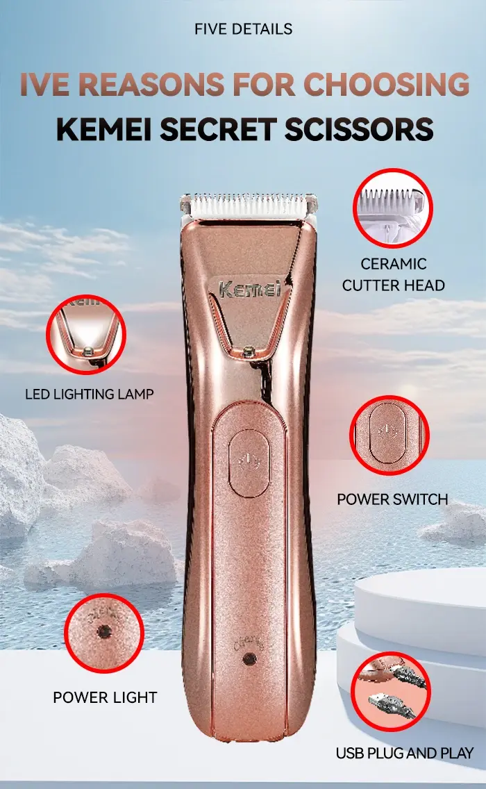 Kemei Km-259 2 en 1 Rasoir tondeuse pour femme Lavable - pink Kemei Km-259 2 en 1 Rasoir tondeuse pour femme Lavable – pink Tondeuse Et Rasoir Multi-usage