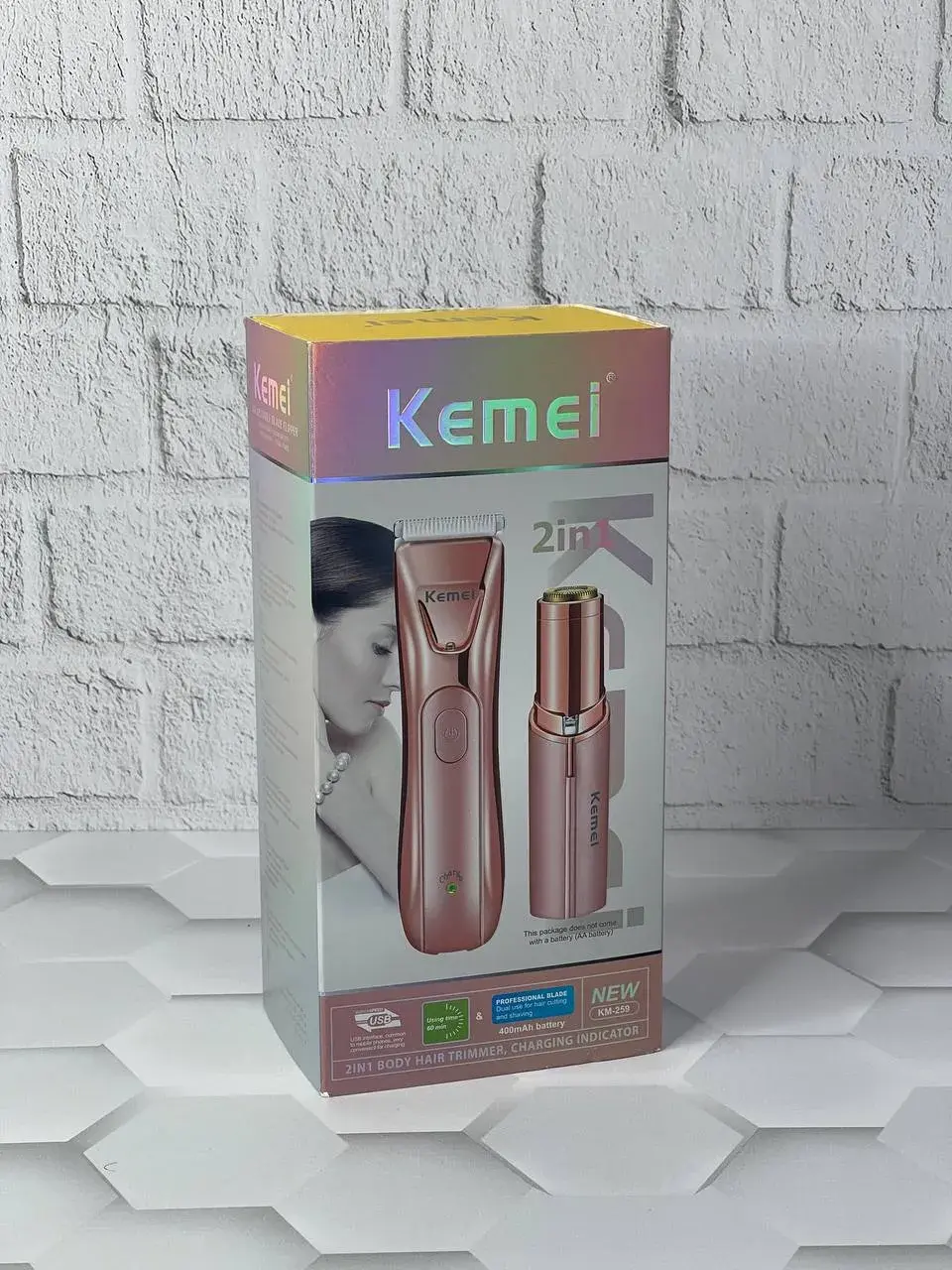 Kemei Km-259 2 en 1 Rasoir tondeuse pour femme Lavable - pink Kemei Km-259 2 en 1 Rasoir tondeuse pour femme Lavable – pink Tondeuse Et Rasoir Multi-usage
