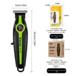 Kemei KM-260 – Tondeuse puissante avec moteur 7200RPM Rechargeable avec Écran LED et Batterie 1200mAh tondeuse kemei