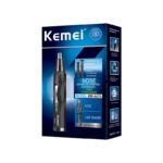 Kemei KM-6673 – Tondeuse Multifonction 2-en-1 pour Nez, Oreilles et Finitions de Précision Tondeuse multifonction