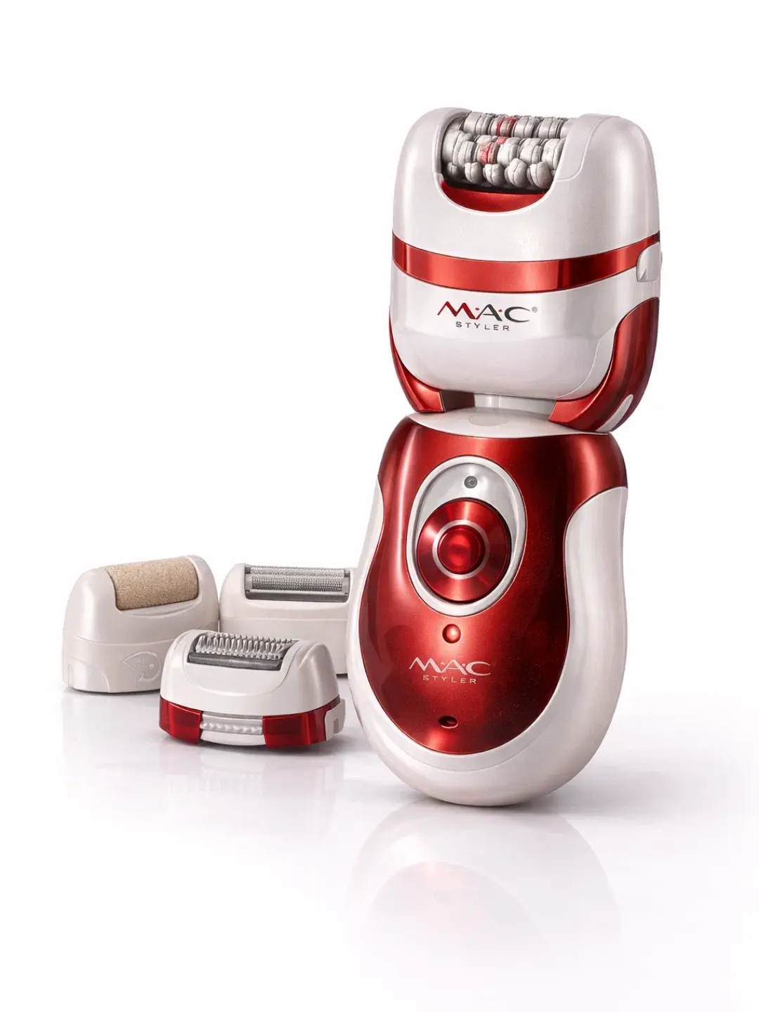 MAC Styler MC-7724 – Épilateur et Rasoir Électrique Rechargeable 3-en-1 appareil d'épilation Epilateur