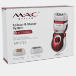 MAC Styler MC-7724 – Épilateur et Rasoir Électrique Rechargeable 3-en-1 appareil d'épilation Epilateur