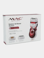 MAC Styler MC-7724 – Épilateur et Rasoir Électrique Rechargeable 3-en-1 appareil d'épilation Epilateur