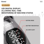 Kemei KM-1364 – Tondeuse Professionnelle Rechargeable 5 W avec Écran LED et Base de Recharge tondeuse avec bras